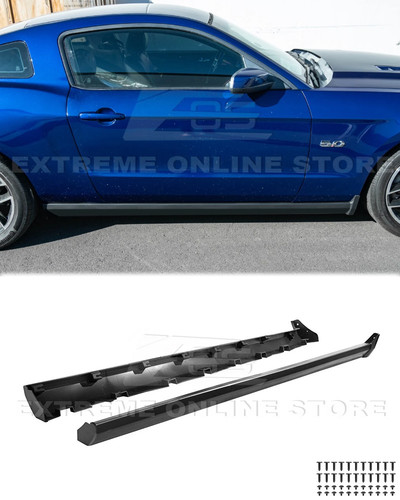 Pair matte black side - matte, skirts