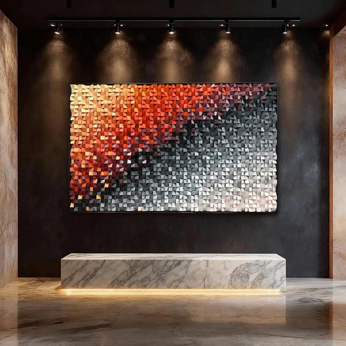 Wooden wall decor sound - wooden,