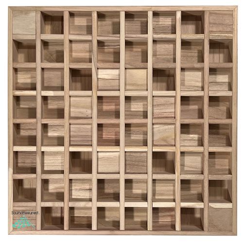 Wood acoustic diffuser - wood,