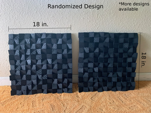 18x18 black wood - 18x18,