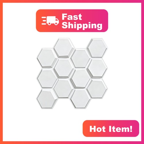 Troystudio hexagon white - hexagon, pvc