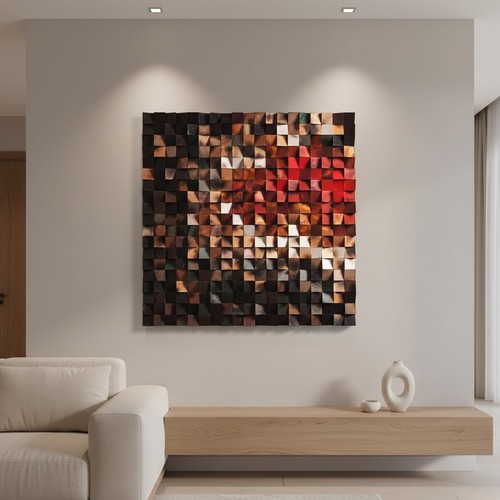 Wooden wall art sound - wooden,